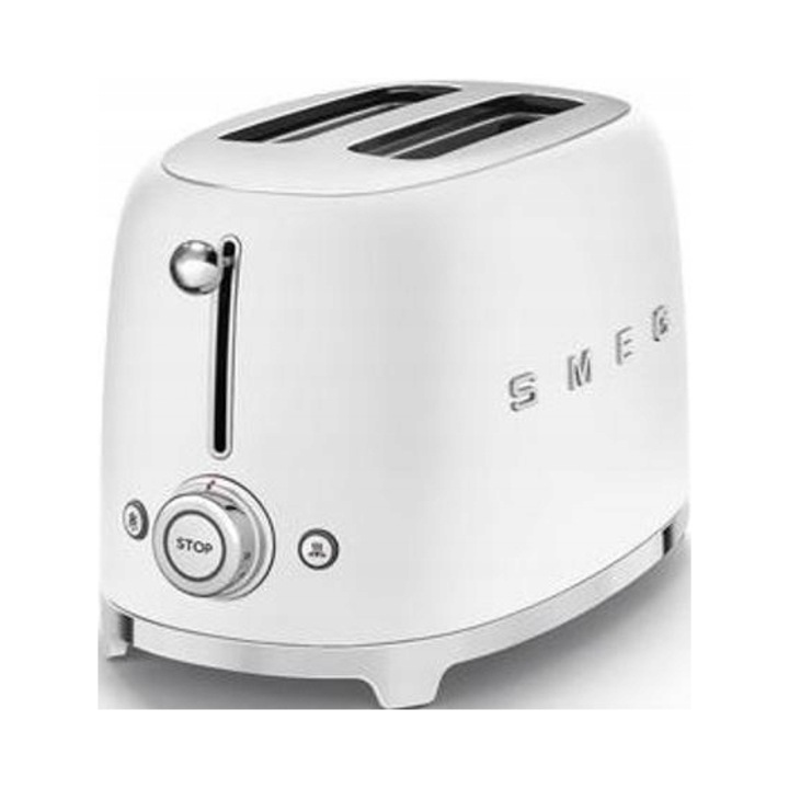 Toster Smeg, TSF01WHMEU, 950W, alb, 2 felii, functie de dezghetare