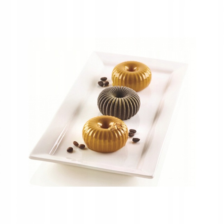 Forma siliconica 3D Silikomart MINI RAGGIO, 6 guri, 6,7x3,3cm, capacitate 6x85ml