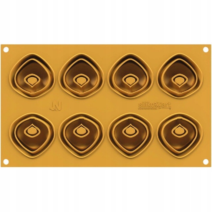 Forma siliconica Tortellino, SilikoMart, 8 gniazde, 5,4x2,2cm, pentru deserturi