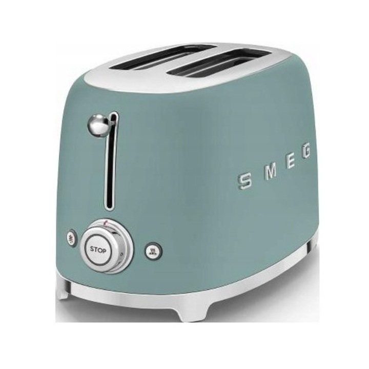 Toster Smeg TSF01EGMEU, 950W, 2 felii, verde