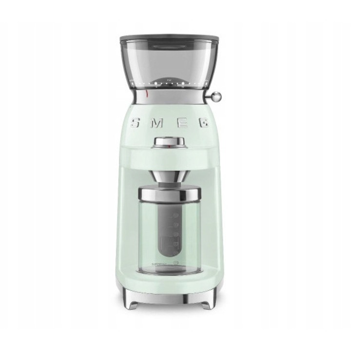 Rasnita de cafea Smeg CGF03PGEU, 150W, 240g, verde