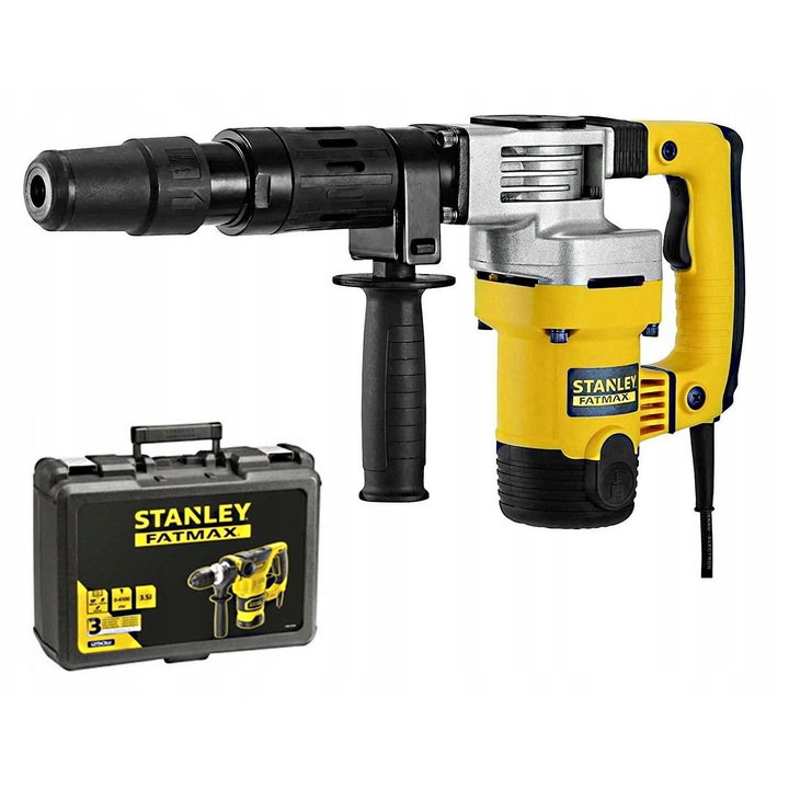 Mlot udarowy Stanley SFMEH220K, 1010W, 8,5J, 6kg, set cu valiza