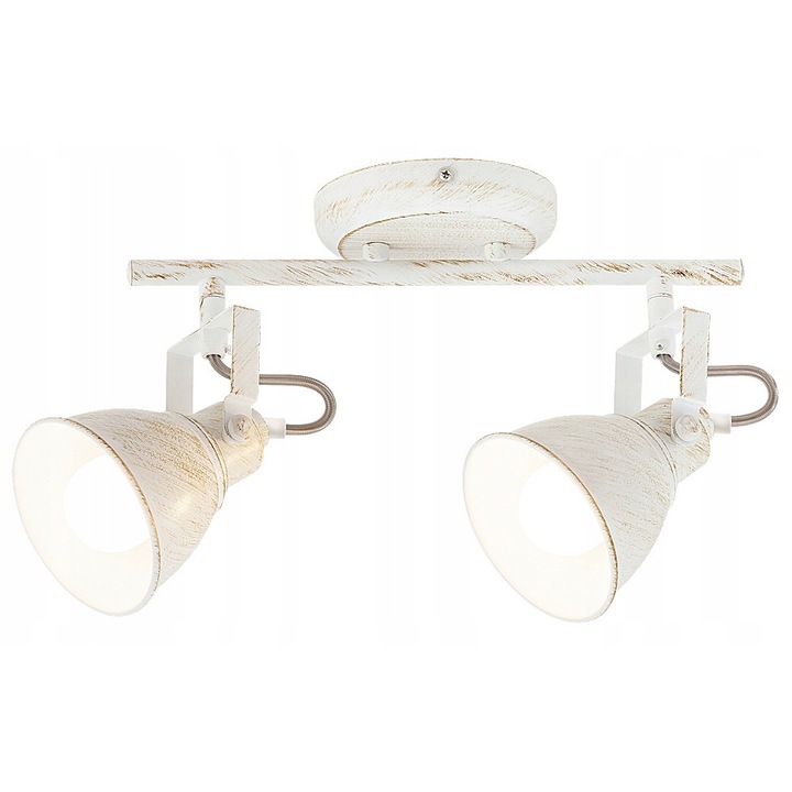Lampa de perete/tavan Rabalux Vivienne 2x15W, alb antic, stil clasic, 210x300mm