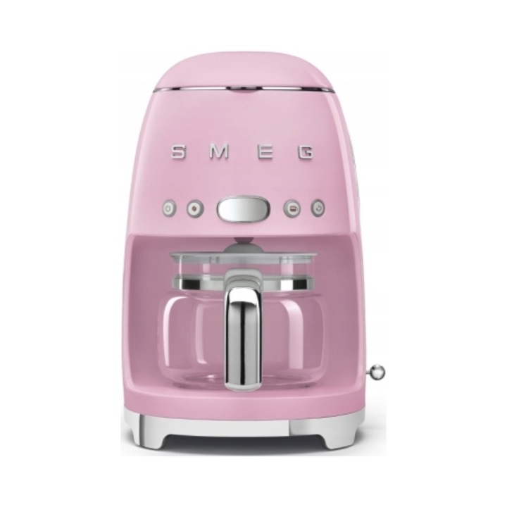 Еспресо машина Smeg, 1.4л, 10 чаши, LED дисплей, хромирана, 361x245x256мм