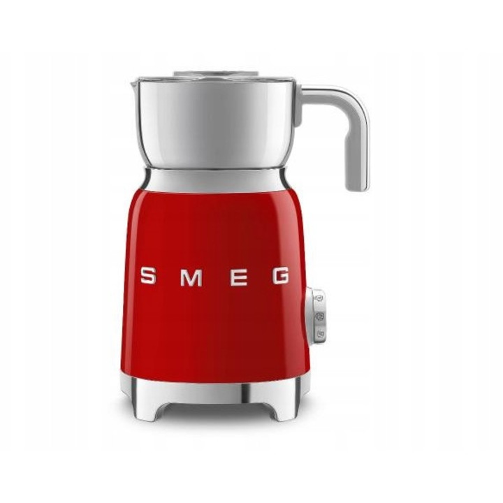 Smeg MFF11RDEU tejhabosító, 500W, piros, 250ml habosítás, 600ml melegítés, 25,1x18,4x14,2cm