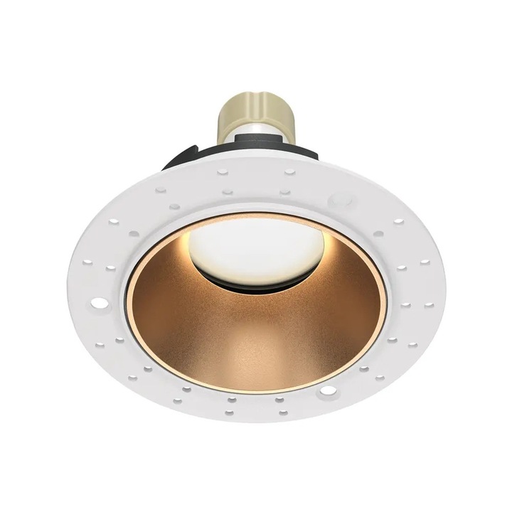 Lampa wpuszczata Share DL051-U-2WMG, Maytoni, alb cu detalii aurii, 10,2x3,7x11cm