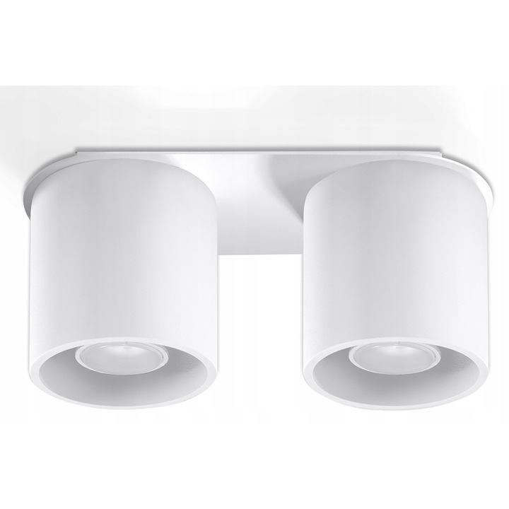 Sollux Lighting Orbis mennyezeti lámpa 26x12x10cm fehér alumínium 2 GU10 fényforrás