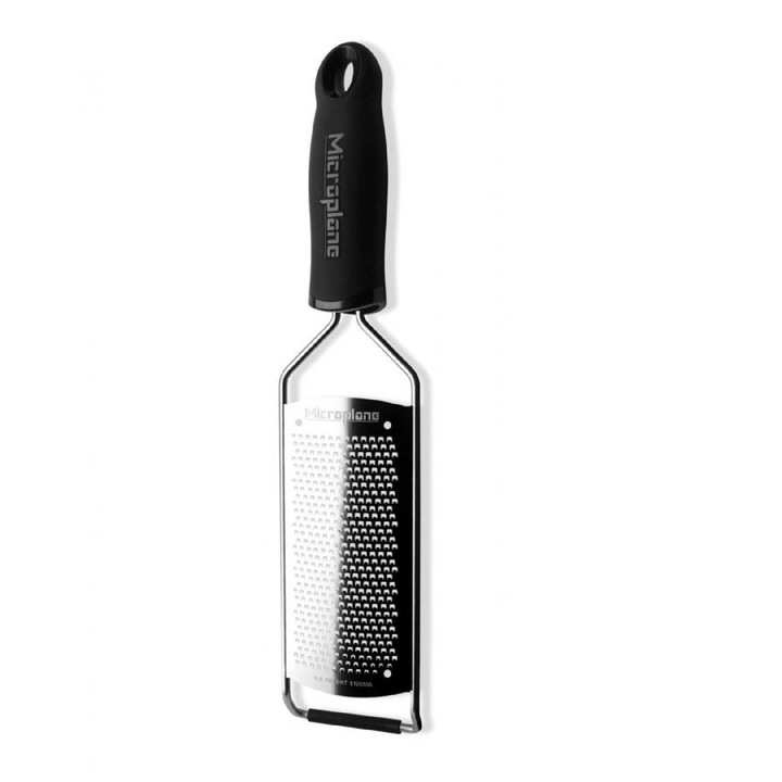 Tarka Gourmet Microplane Fine, inox, 31.2x7.5cm, negru