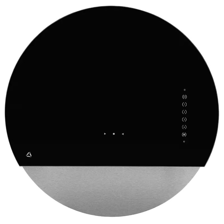 Hota Ciarko Eclipse Alb/Auriu, 705 m3/h, 168 W, 599x434x599mm, set cu iluminare LED