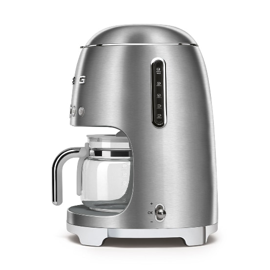 Cafetiere Smeg 50's Style, 1.4l, crem, inox