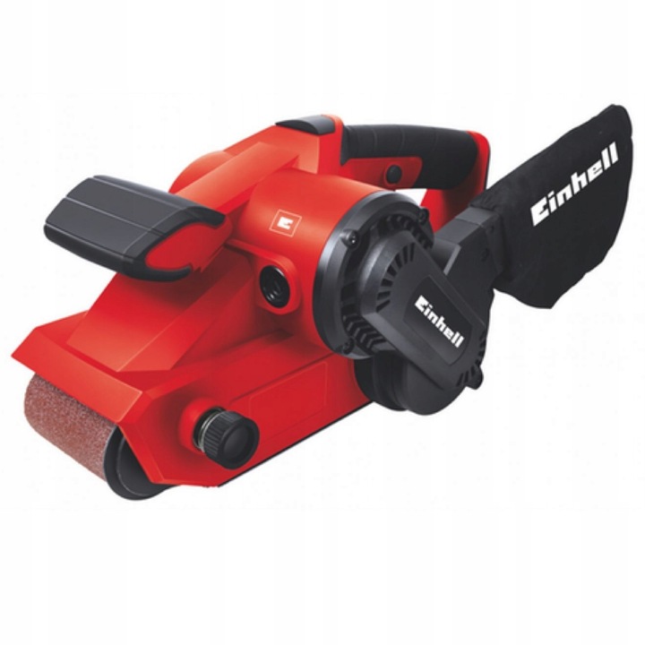 Einhell TC-BS 8038 szalagcsiszoló, 800W, 76x533 mm szalag, szerszám nélküli szalagcsere, porzsákos elszívórendszer, piros/fekete
