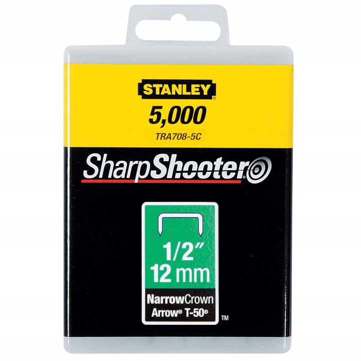 G típusú tűzőkapcsok, Stanley, 12mm, 5000 darabos készlet