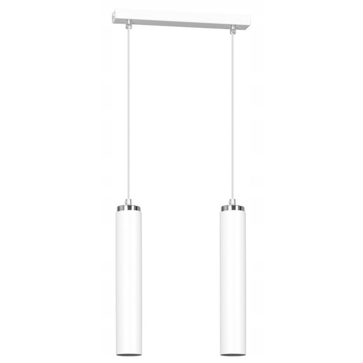 Висяща лампа Emibig LUNA 2xGU10 30W бяла 30x100см