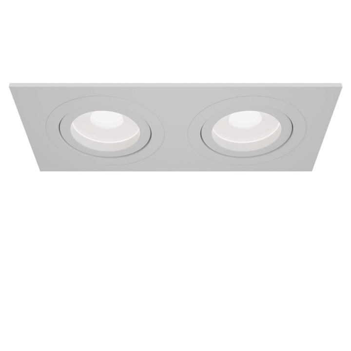 Vékony dupla mennyezeti lámpa, fehér, 50W, 6x17,5x9,2cm