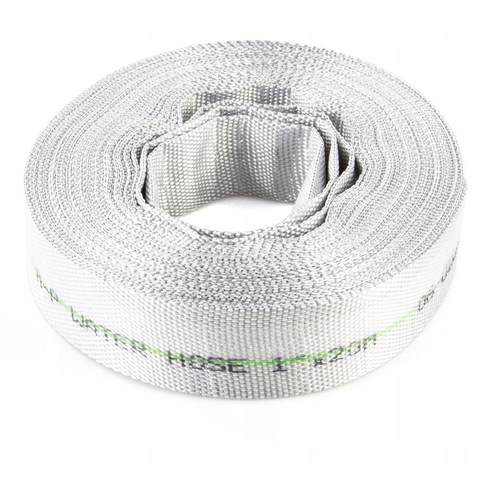 Mar-Pol tűzoltótömlő, szennyvízhez, fekete belső poliészter szalagból, hajlításnak és rothadásnak ellenálló, fehér, 25 mm (1"), 20 m