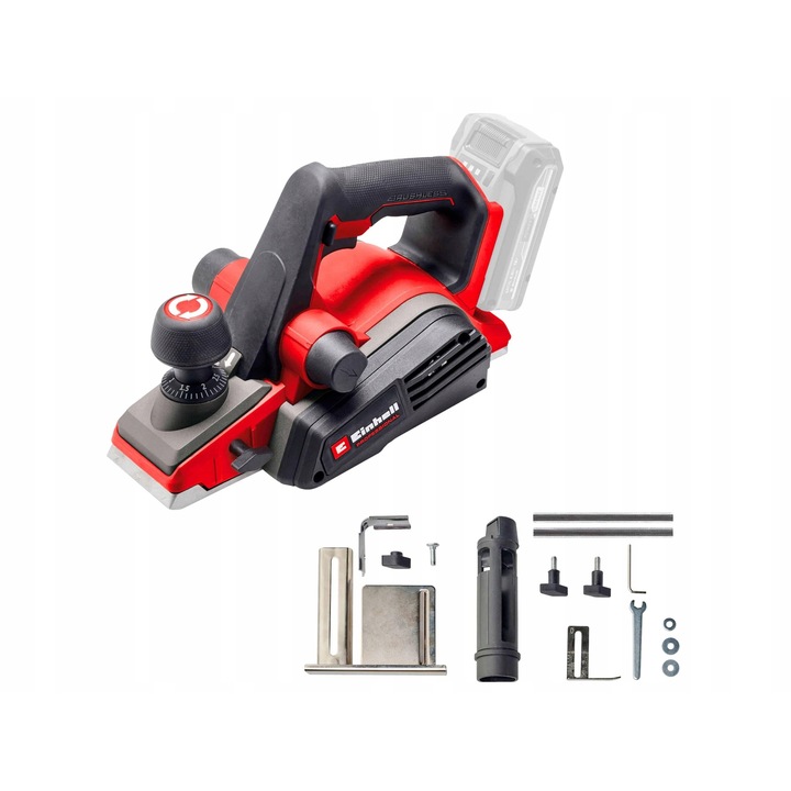 Einhell TP-PL 18/3 Li BL akkus gyalu, 18V, 82mm, piros-fekete