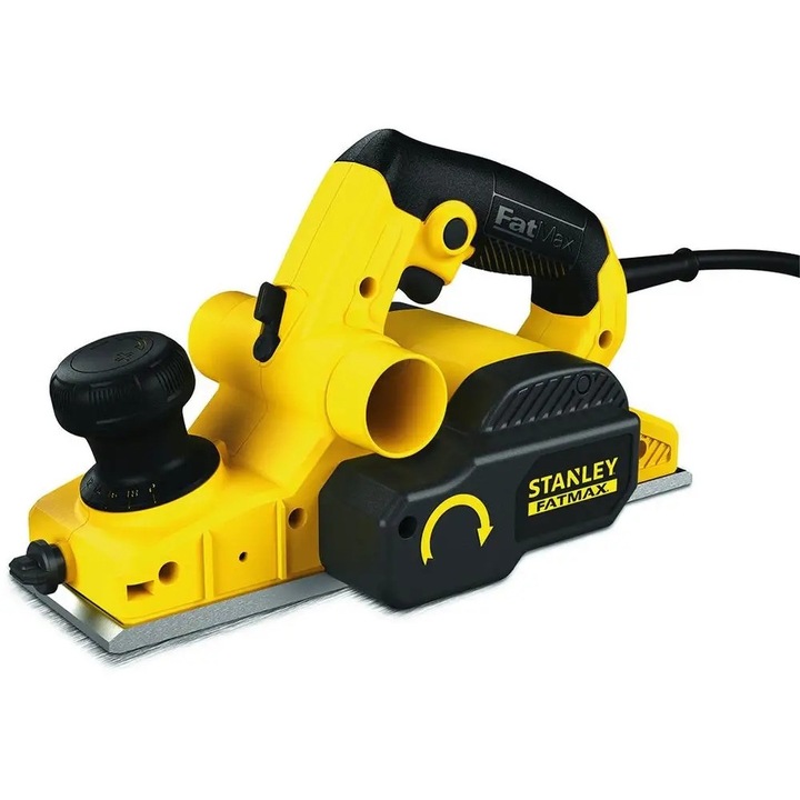 Stanley 750W elektromos gyalu, 82mm, vágásmélység 0-2mm, támasztóállvány mellékelve