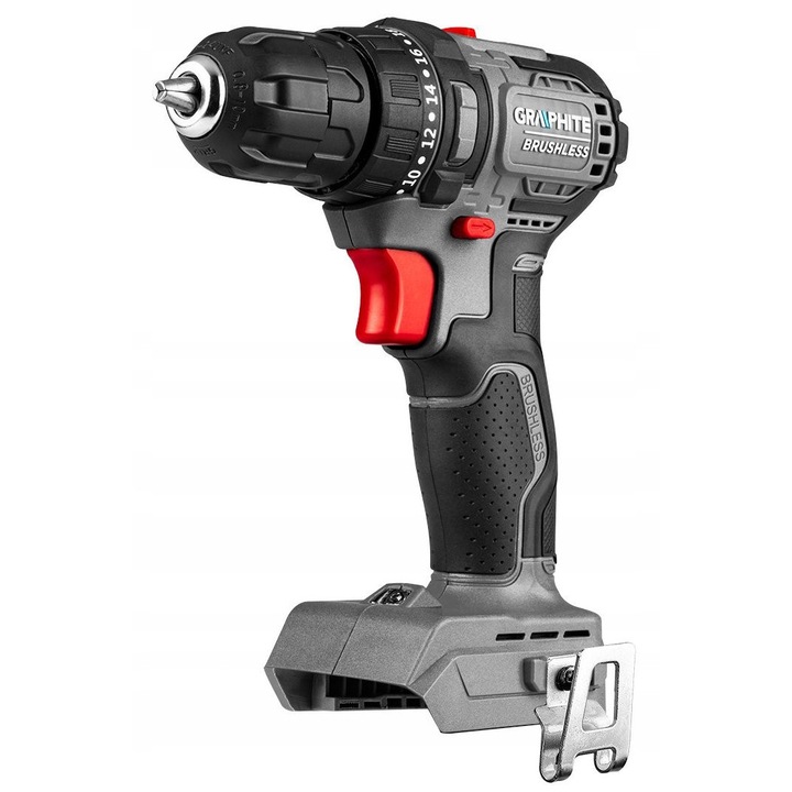 Graphite kefe nélküli fúró-csavarozó 18V 10mm 55Nm kompakt