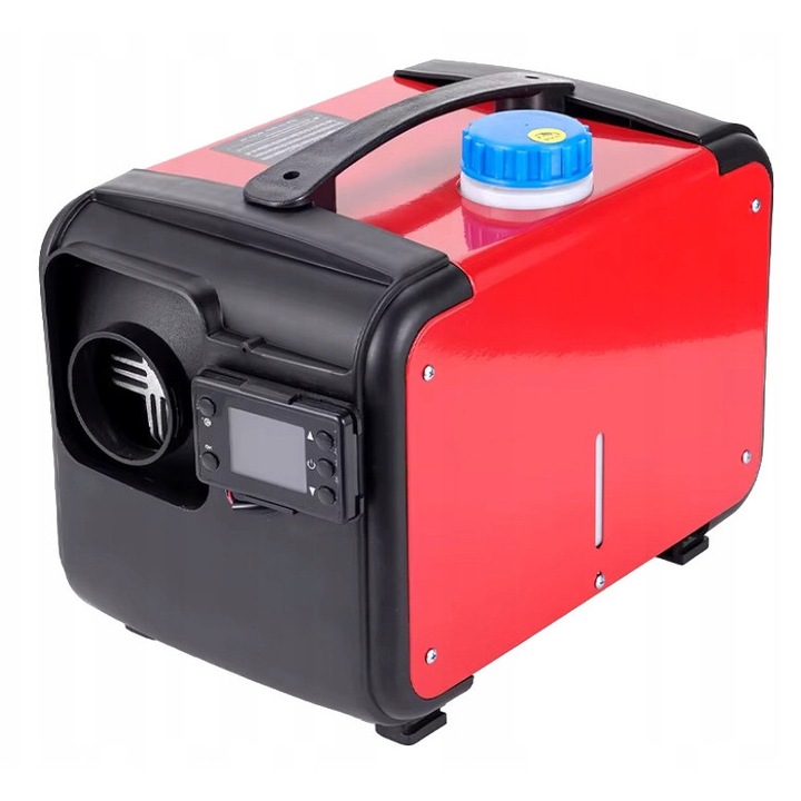 Olajtüzelésű fűtőberendezés, Vorfal, 8kW, 12V/230V, LCD, 255x380x275mm, 10kg, fekete/piros