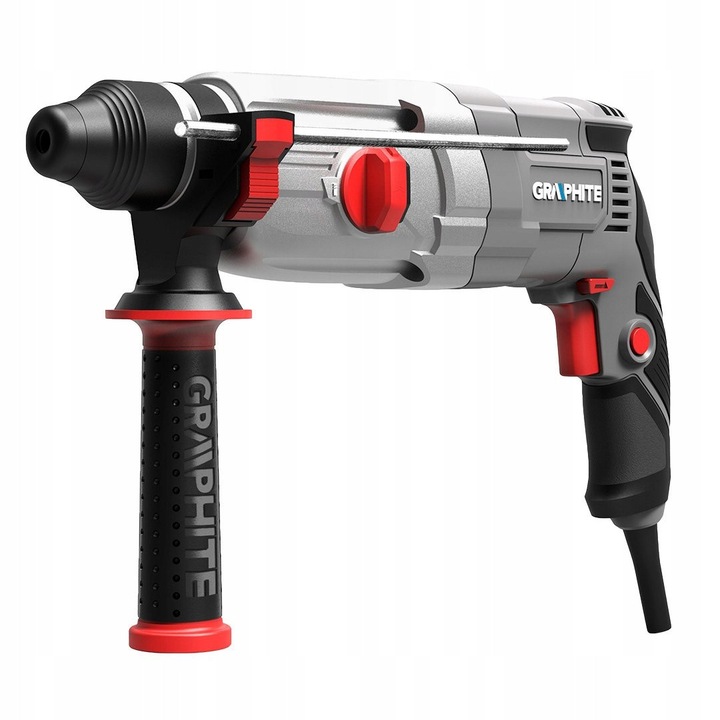 Ciocan rotopercutor Graphite SDS+ 710W 2,6J cu accesorii si valiza 3m