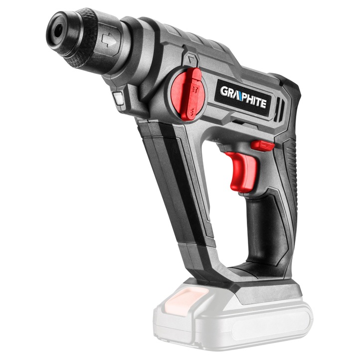 Ciocan rotopercutor GRAPHITE 18V SDS+ 0.8J LED 10mm