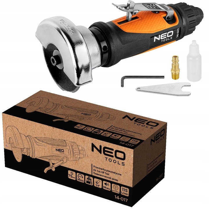 Prajitor pneumatic NEO Tools 75mm 18000rpm 0,82kg