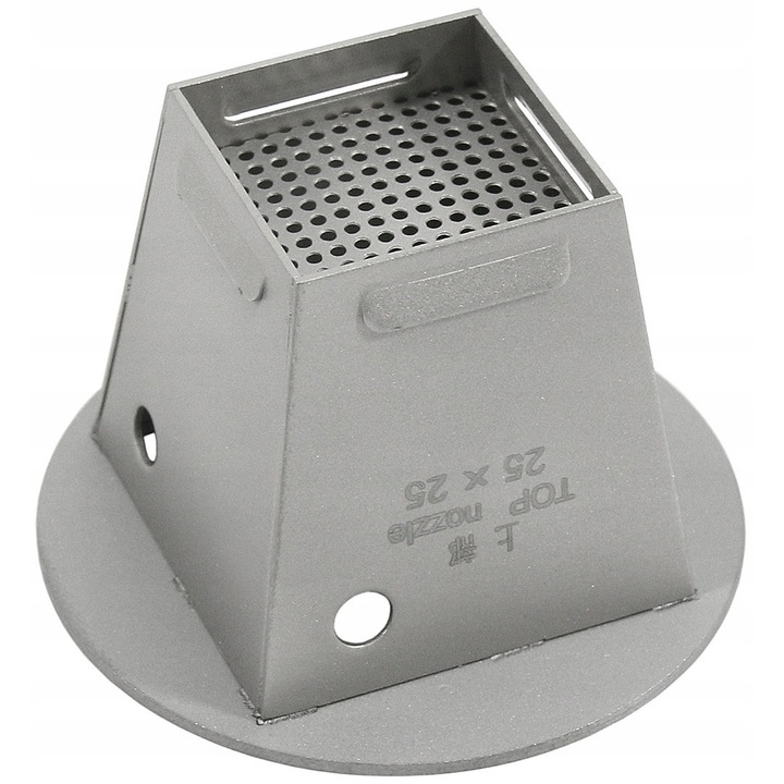 Reball 25x25mm forrólevegős fúvóka BGA forrasztóállomásokhoz, 58mm rögzítési átmérő, 41mm magasság