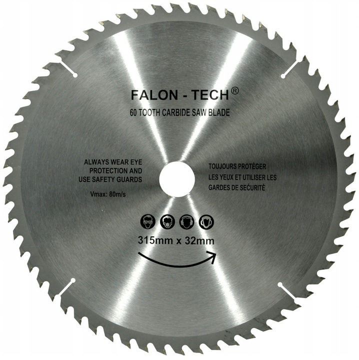 Falon-Tech Widia fűrészlap 315x32mm, 40 fog, fafűrészeléshez