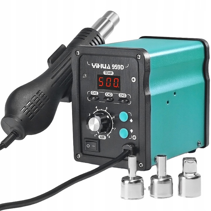 Statie de lipit Yihua 959D, 700W, 100-500C, 1,45kg, set complet