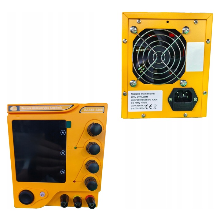 AmpRush RARES-3205 laboratóriumi tápegység 32V 5A, 2 üzemmód, fém, 280x130x165mm