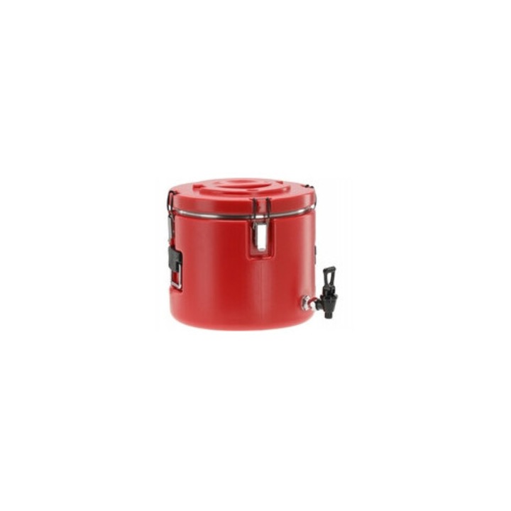 Termos transportabil Yato 15L izolat inox rotund cu robinet 33.5x30cm