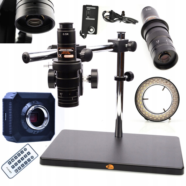 Rosfix Earth Pro MCEP-0.5X-PZRR digitális mikroszkóp, 7x-45x zoom, 56x LED világítás, ORION Pro kamera, szett