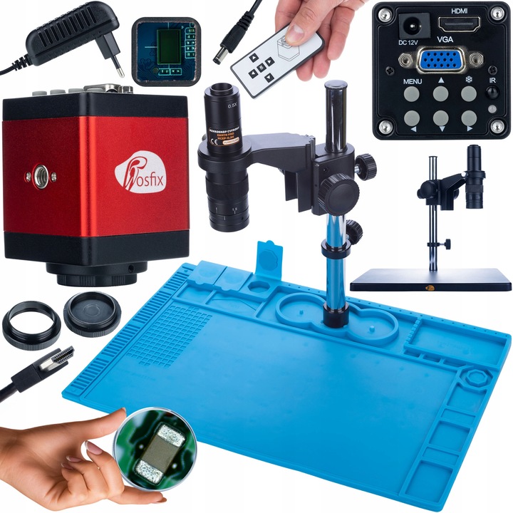 Mikroscop digital Rosfix Earth Pro MCEP-0.5X, camera Draco RED PRO 2mp, mata siliconica cu baza metalica 480x320mm, 7-45x