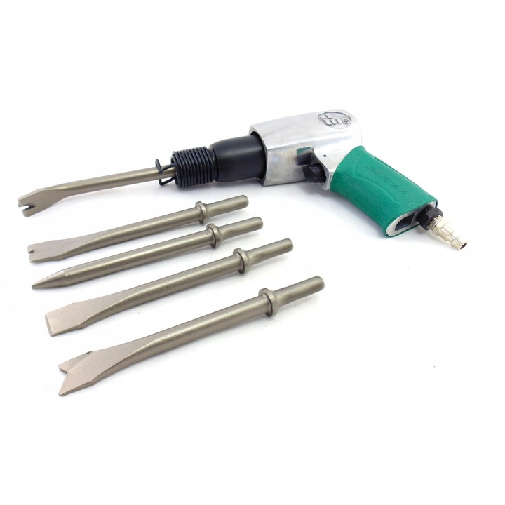 Jonnesway JAH-6832HK légkalapács, 5 heggyel, 175mm, 1.7kg, 3000 ütés/perc