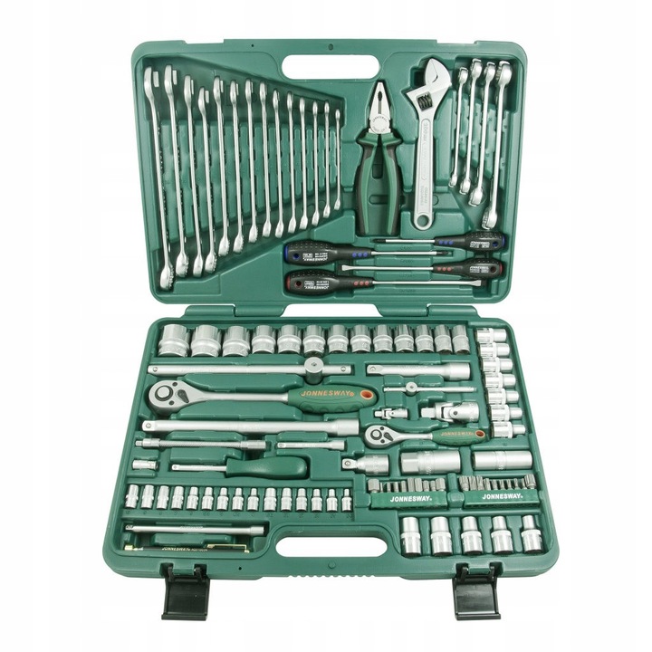 Set de chei si truse chei 101 piese Jonnesway, 1/2", 1/4", multicolor