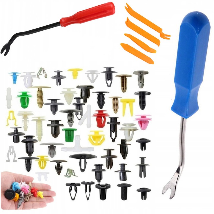 Set colturi auto 200 buc + set unelte 6 buc, Rosfix, multicolor, 1-4cm