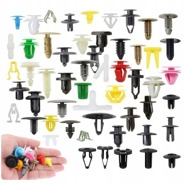 Set Rosfix de 1000 colti universali pentru masini + Set de 6 unelte pentru indepartarea coltilor, multicolor, 1-4cm