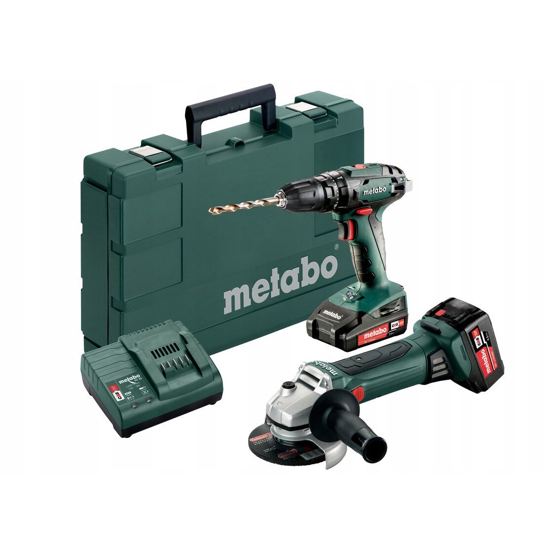Set scule electrice Makita, 40V XGT, 2 bormasini si 1 slefuitor, 2