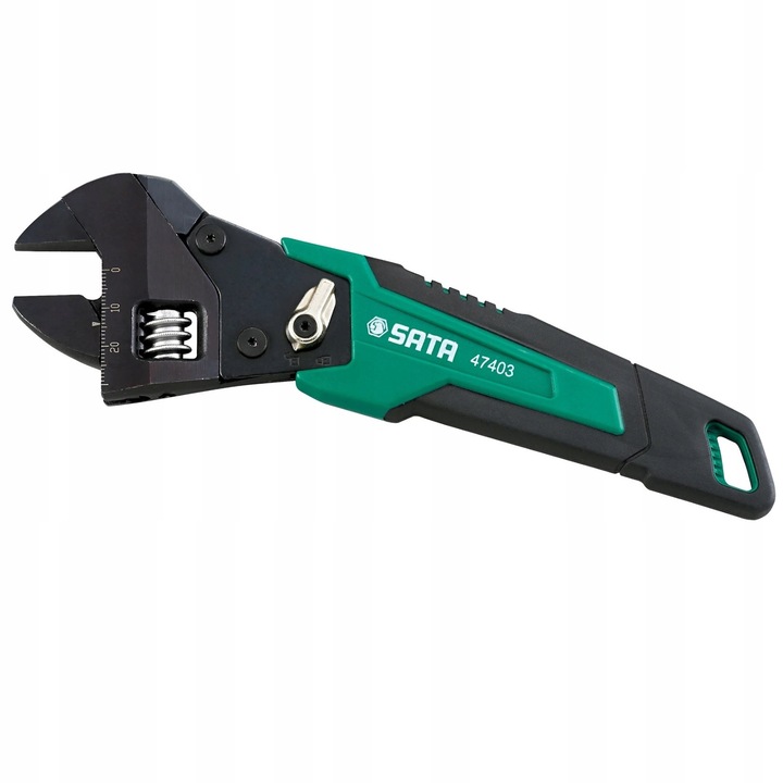 Cheie reglabila cu clichet SATA 8", 215,2mm, 24mm, crom-vanadiu, antiderapant