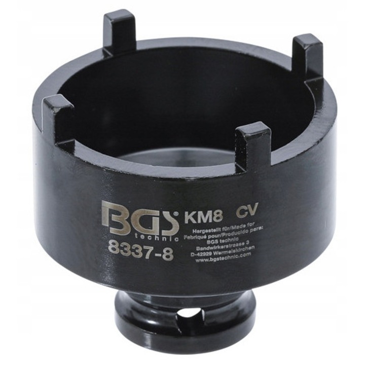 Cheie pentru piulite de blocare, BGS, cu dinti exteriori KM8, 12,5mm, 1/2
