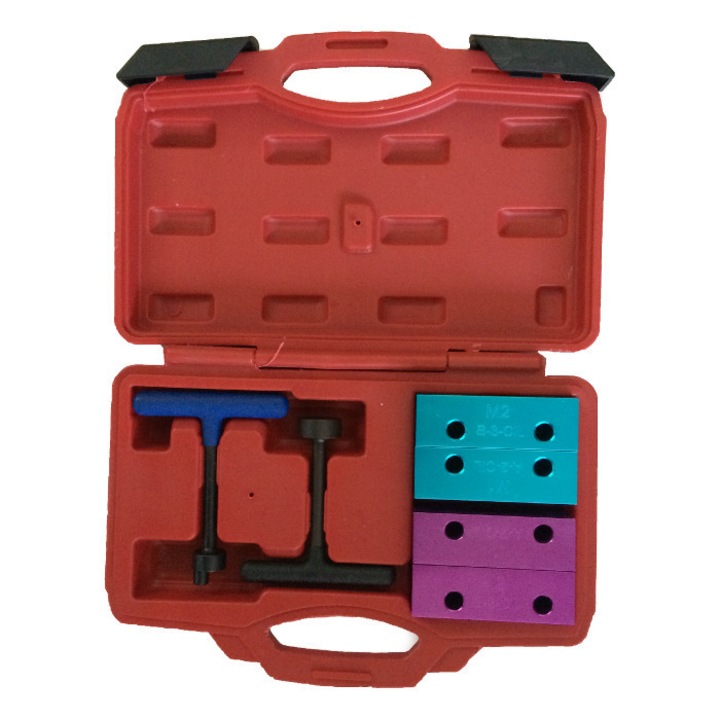 S-Tools vezérlésrögzítő készlet Alfa Romeo 1.4-2.0L 16V motorokhoz, 2 kék rögzítő, 2 lila rögzítő, többszínű