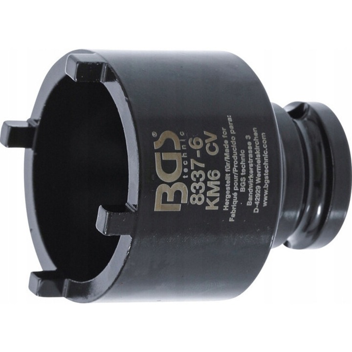 Cheie pentru piulite inelare de rulment, BGS, KM6, 12,5mm, 1/2