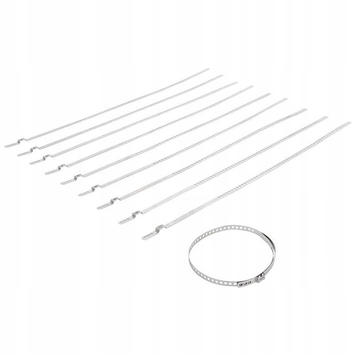 Set coliere pentru protectia articulatiilor, BGS, 7mm, 50-120mm, 10 bucati, otel inoxidabil