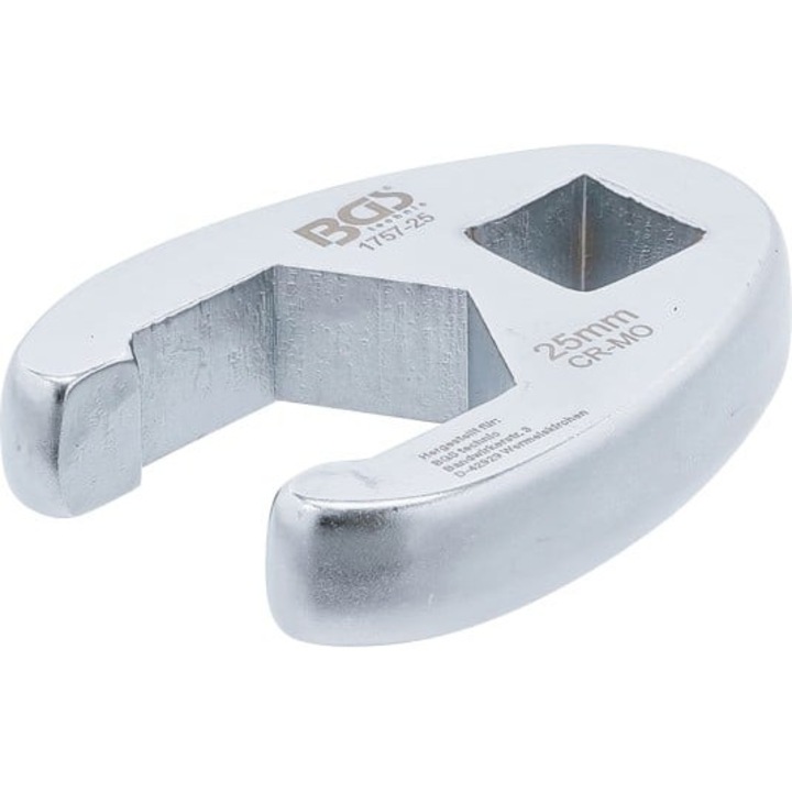 Cheie deschisa 25 mm BGS, 12,5 mm, pentru cabluri, montare pe perete