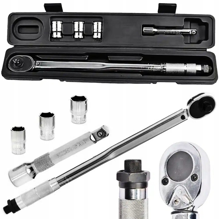 Nyomatékkulcs GMP 40-210Nm 1/2", 17/19/21mm, hossza 465mm, ezüst