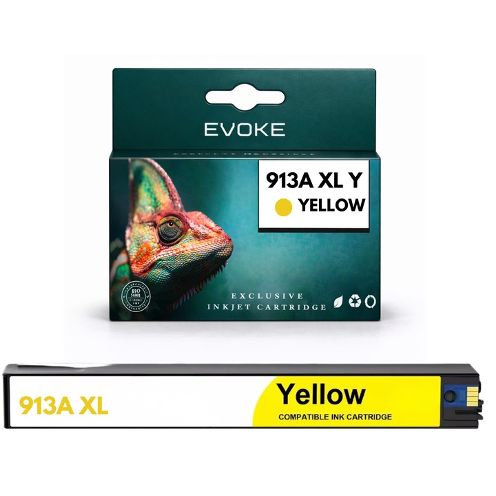 Kompatibilis patron HP 913A F6T79AE sárga 55 ml, kompatibilis a PageWide 352dw 377dw P55250dw P57750dw 477dw nyomtatóval