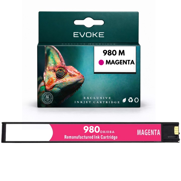 Kompatibilis patron HP 980 M D8J08A magenta 110 ml nyomtatóhoz, kompatibilis az OJ Enterprise X555 MFP X585-tel