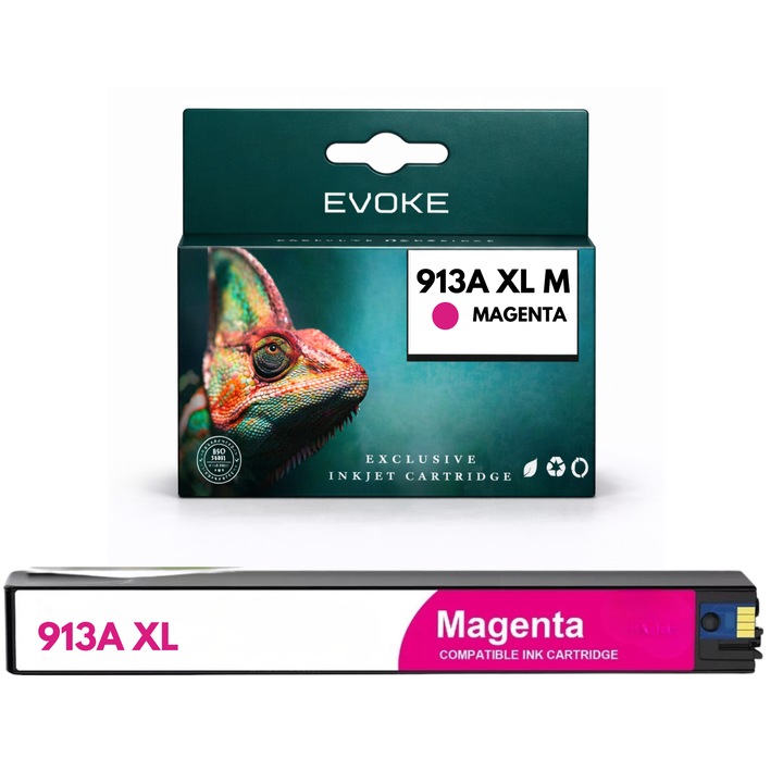 Kompatibilis patron HP 913A F6T78AE magenta 55 ml nyomtatóhoz, kompatibilis a PageWide 352dw 377dw P55250dw P57750dw 477dw modellekkel