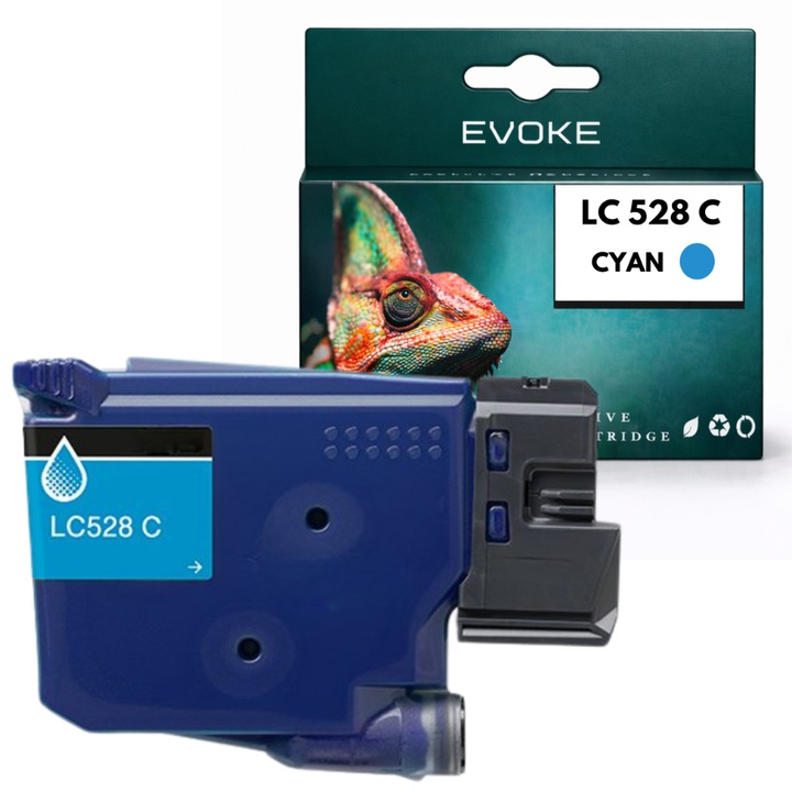 Kompatibilis patron Brother LC528 LC-528C cián 53 ml nyomtatóhoz, kompatibilis MFC-J6560DW J6760DW J6960DW J6975DW J6977DW modellekkel