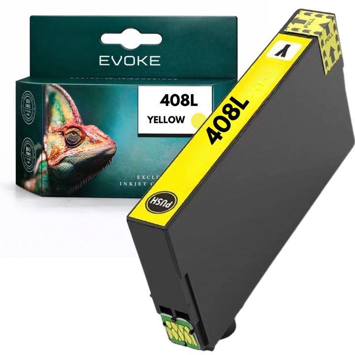 Kompatibilis patron Epson 408L T09K440 sárga 24 ml nyomtatóhoz, kompatibilis a WorkForce Pro WF-C4810DTW modellel